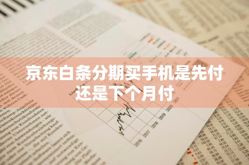 京东白条分期买手机是先付还是下个月付