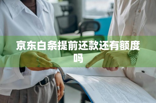 京东白条提前还款还有额度吗