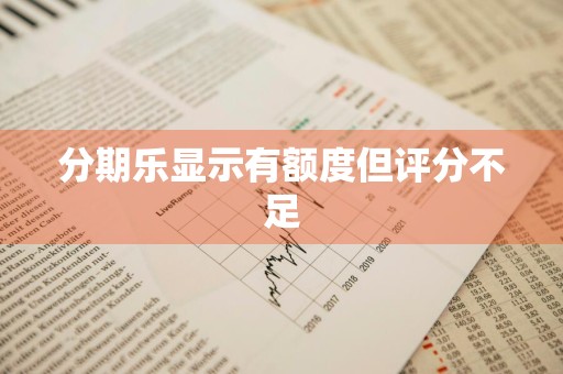 分期乐显示有额度但评分不足