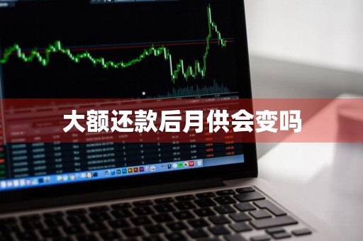 大额还款后月供会变吗