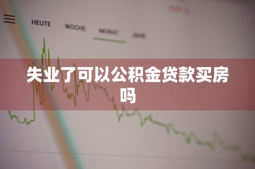 失业了可以公积金贷款买房吗