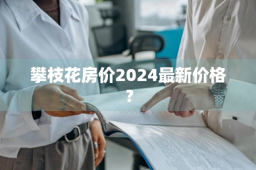 攀枝花房价2024最新价格？