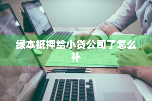 绿本抵押给小贷公司了怎么补