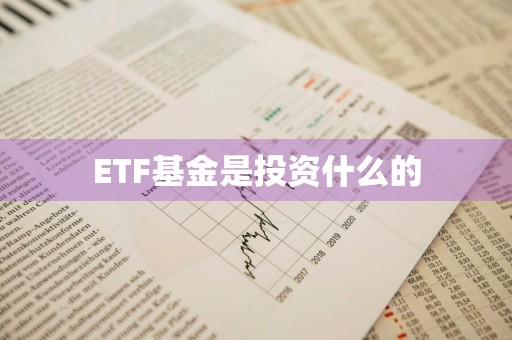 ETF基金是投资什么的